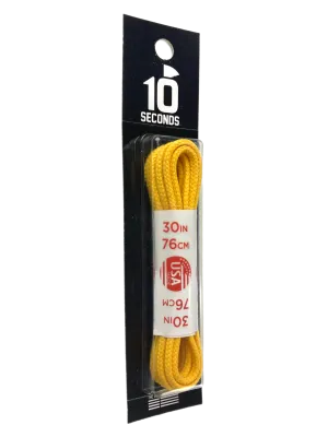 10 Seconds ® Round Dress Laces | Waxed Gold