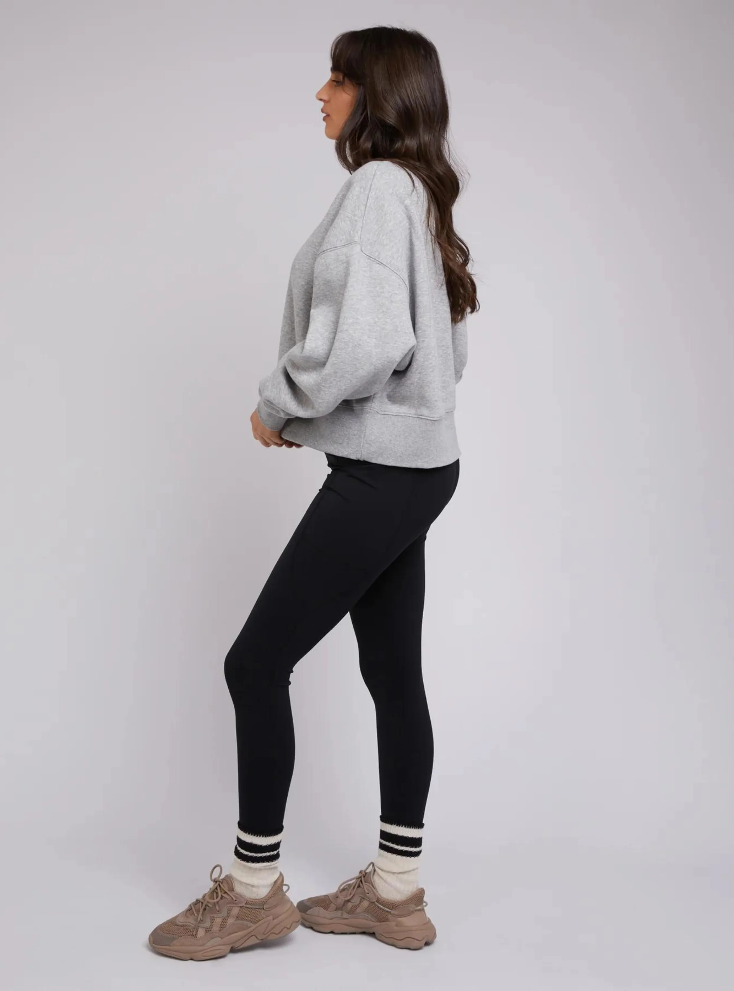 ACTIVE TONAL SWEATER - Grey Marle