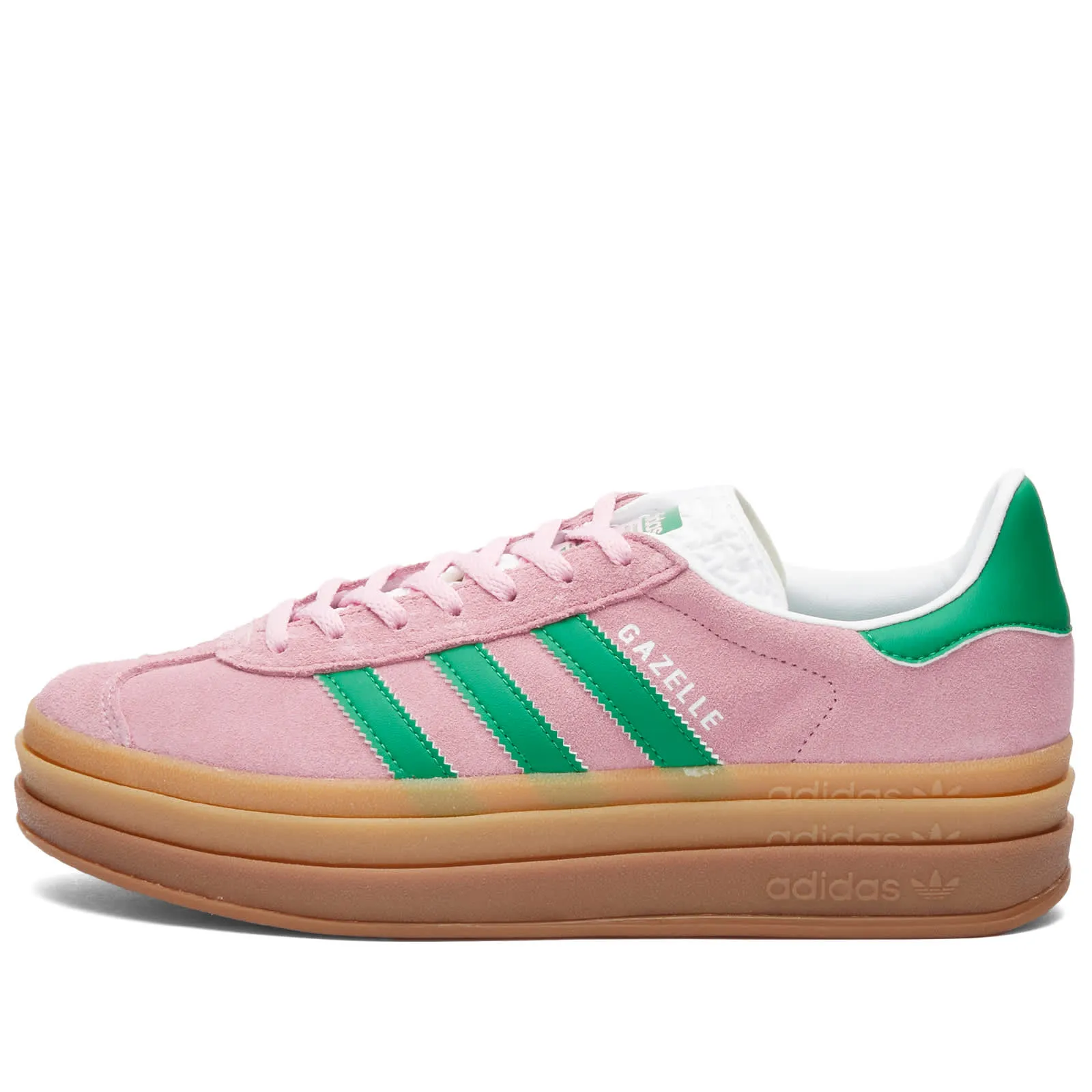 Adidas Gazelle Bold W True Pink, Green & Ftwr White