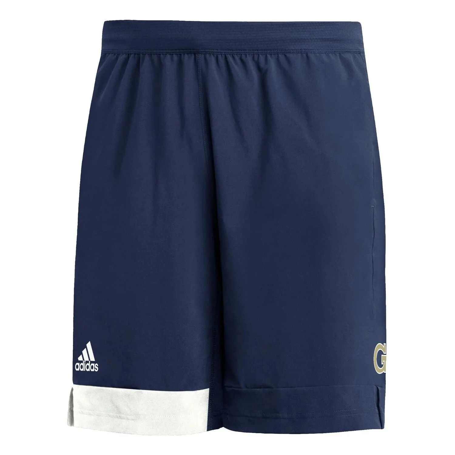 adidas Men's Navy Yellow Georgia Tech Jackets Training Shorts