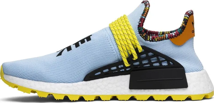 Adidas Pharrell x NMD Human Race Men's Trainers, Turquoise/Yellow