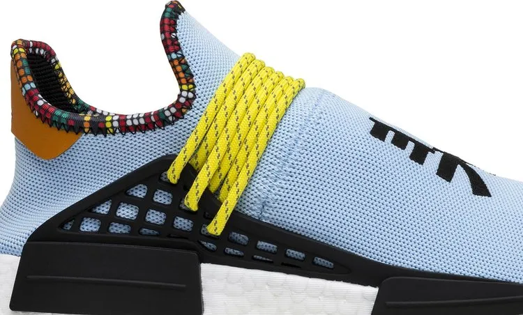 Adidas Pharrell x NMD Human Race Men's Trainers, Turquoise/Yellow