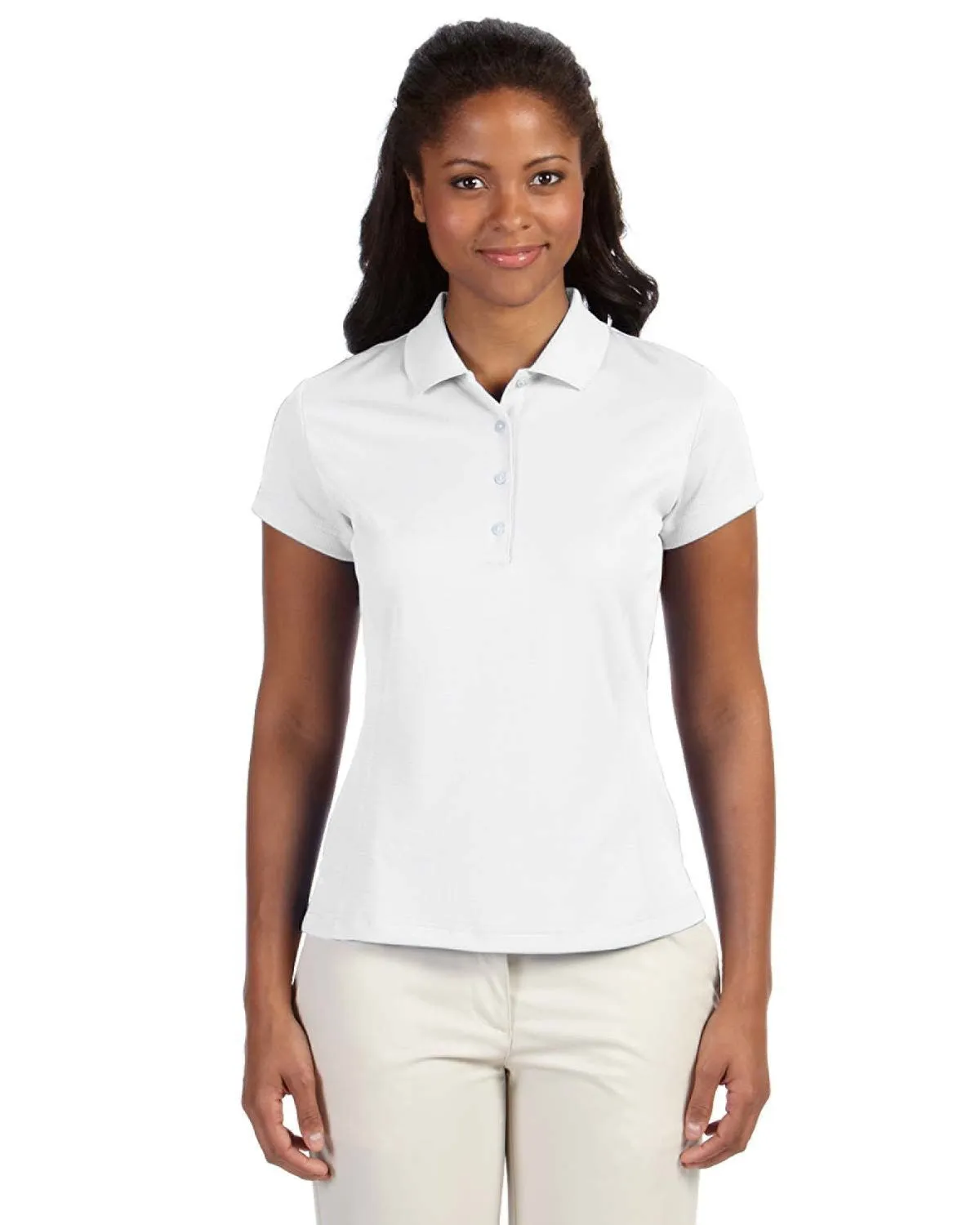 adidas Women's Climalite Textured Solid Polo