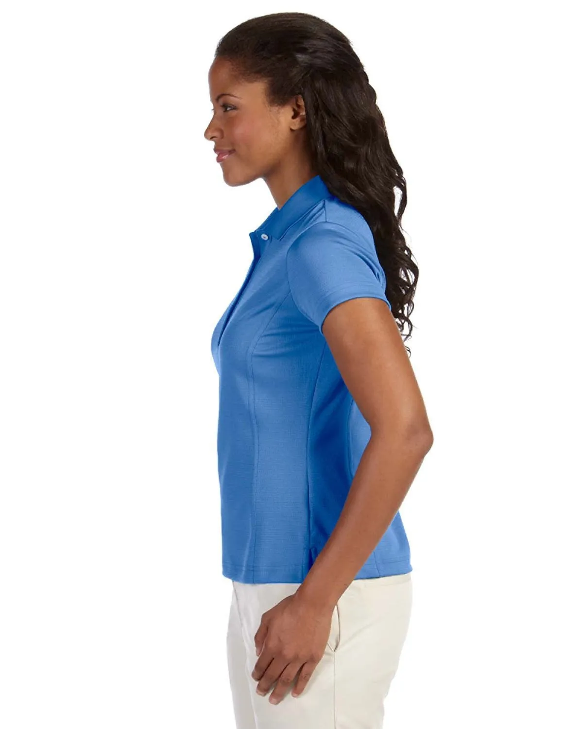 adidas Women's Climalite Textured Solid Polo