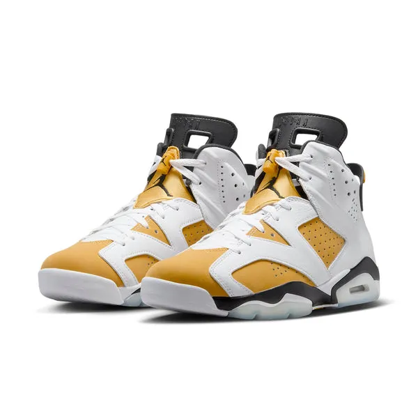 Air Jordan 6 Retro 'Yellow Ochre' Sneakers, White