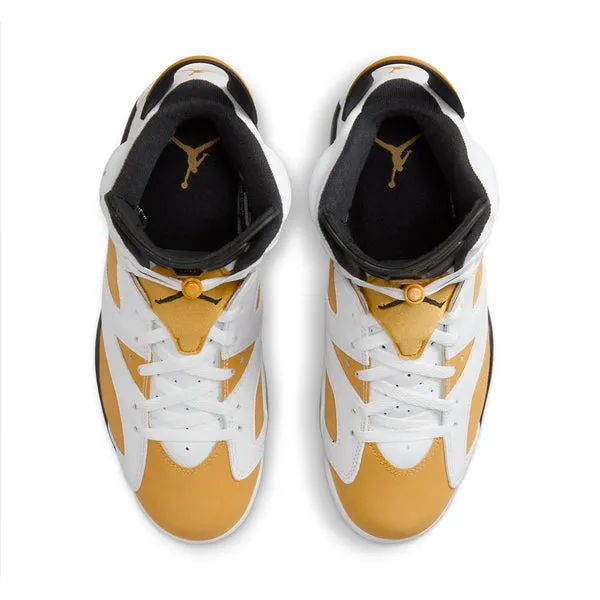 Air Jordan 6 Retro 'Yellow Ochre' Sneakers, White