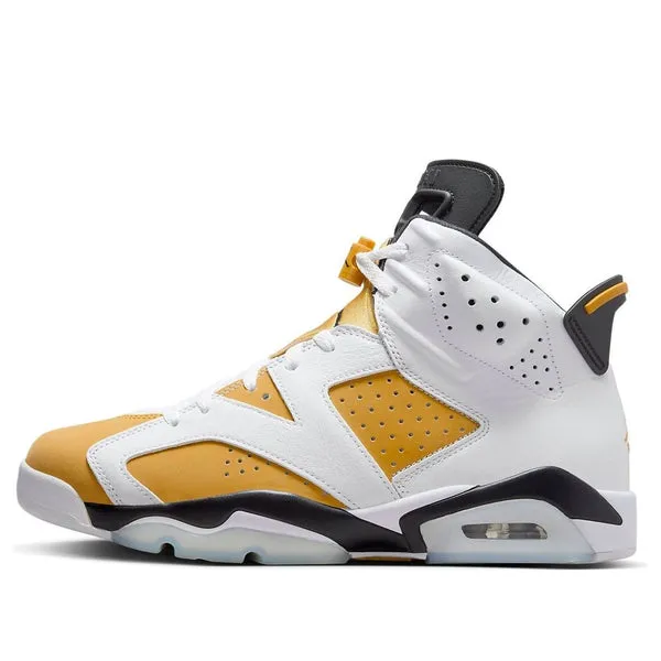 Air Jordan 6 Retro 'Yellow Ochre' Sneakers, White