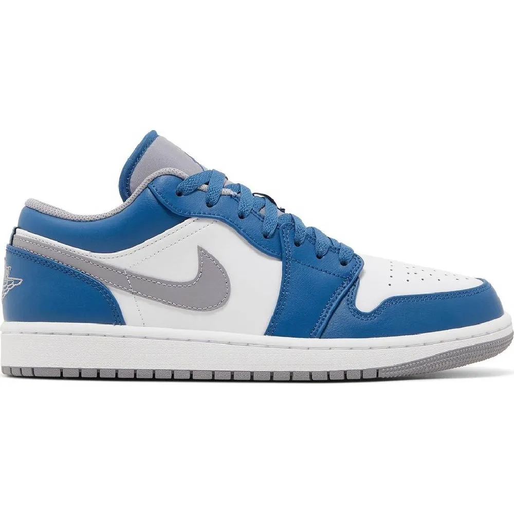 Air Jordan Men's Shoes Nike Air 1 Low USA, blue/white/gray