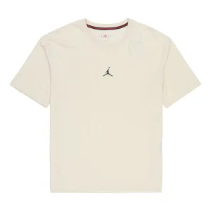 Air Jordan Solid Color Round Neck Short Sleeve T-Shirt Men's White