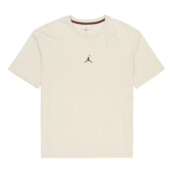 Air Jordan Solid Color Round Neck Short Sleeve T-Shirt Men's White