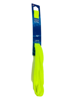 American Legacy ® Ultra Narrow Flat Tubular Laces | Neon Yellow