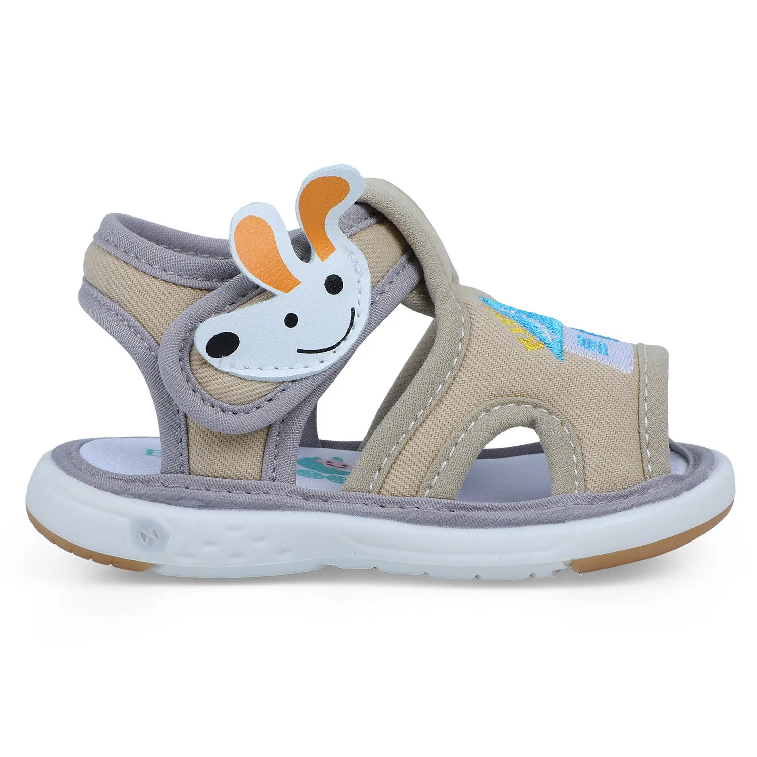 Baby Moo My Pet's House Chu-Chu Sound Breathable Anti-Skid Sandals - Beige