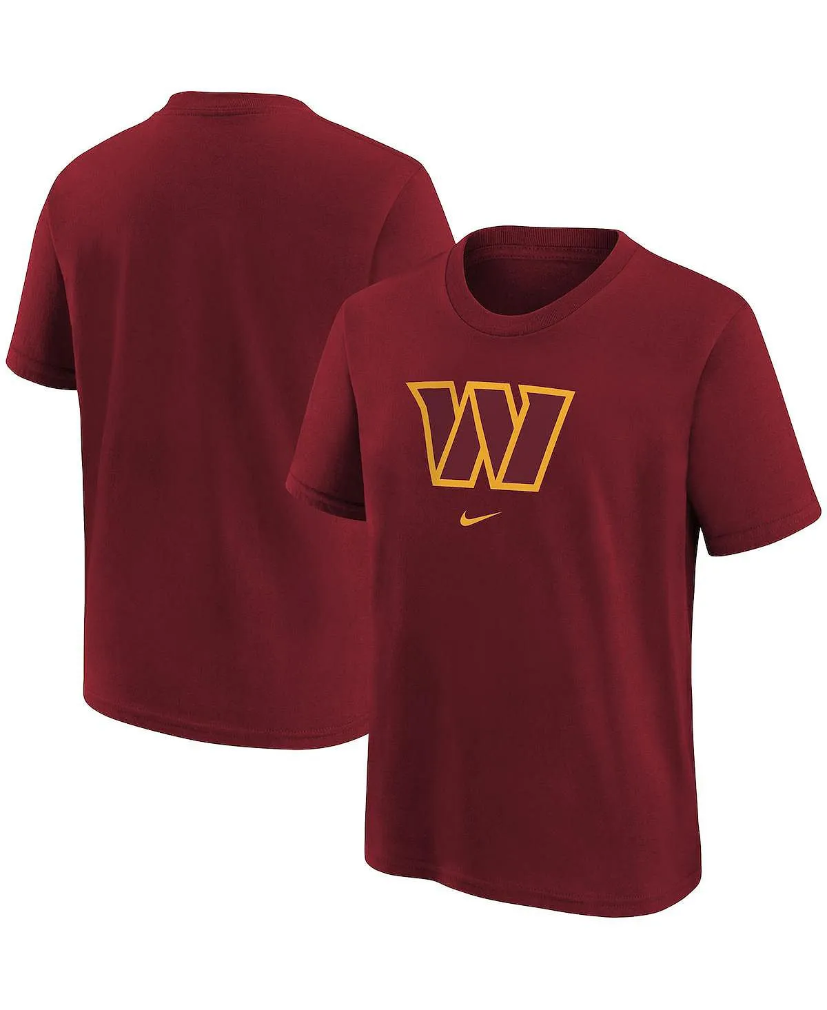 Big Boys Washington Commanders Nike Logo T-Shirt in Burgundy