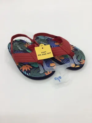 Cat & Jack Child Size 9 Toddler Red Sandals/Flip Flops