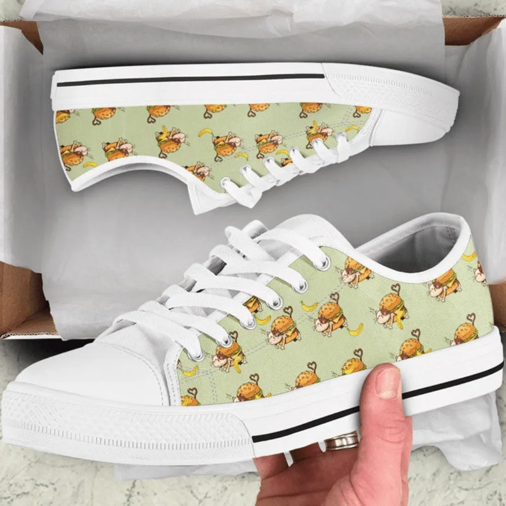 Cat Burger Low Top Shoes - Comfortable And Trendy Footwear, Cat Canvas Shoes