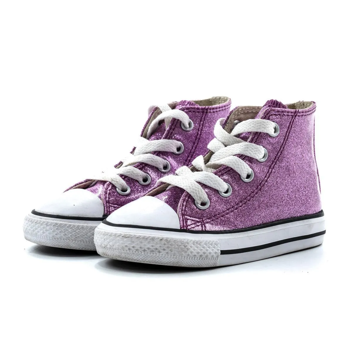 Converse Glitter Sneakers Leather Pink Colour For Kids