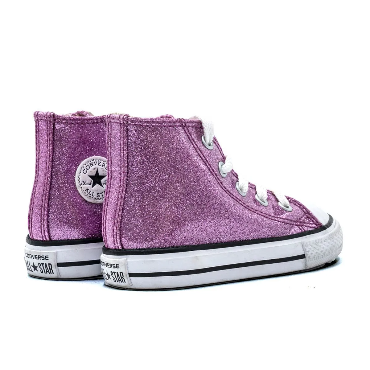 Converse Glitter Sneakers Leather Pink Colour For Kids