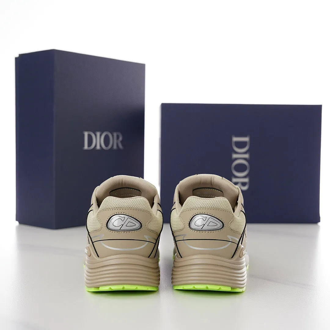 DOR B30 Beige Mesh and Technical Fabric Sneakers -116