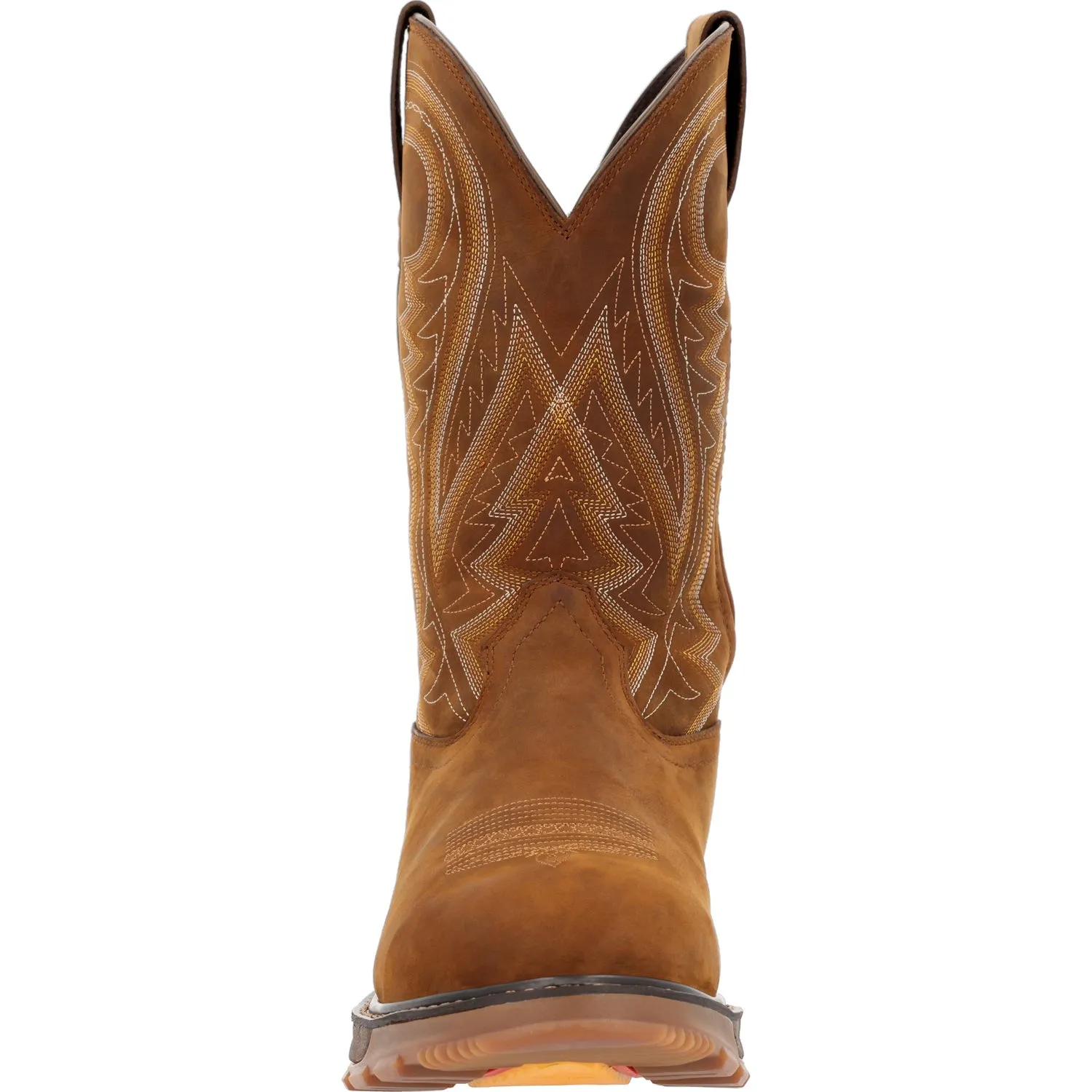 Durango Mens Maverick WP ST Western Coyote Brown Leather Cowboy Boots