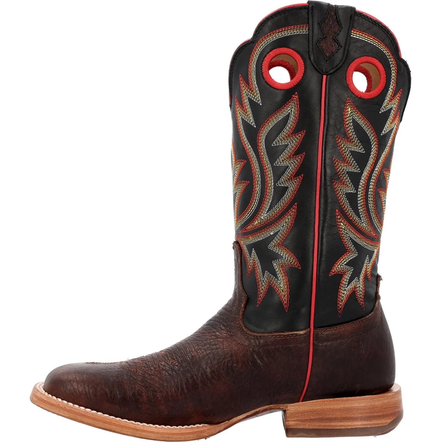 Durango Mens PRCA Western Chestnut/Black Eclipse Bullhide Cowboy Boots