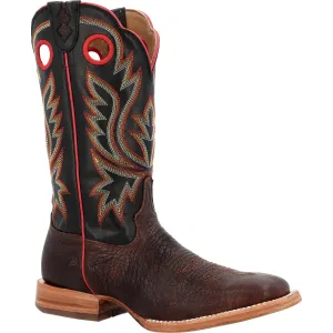 Durango Mens PRCA Western Chestnut/Black Eclipse Bullhide Cowboy Boots