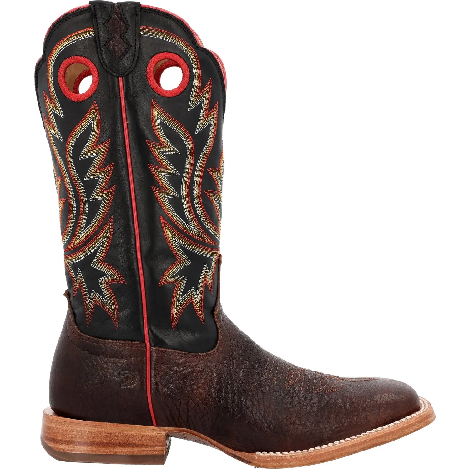 Durango Mens PRCA Western Chestnut/Black Eclipse Bullhide Cowboy Boots