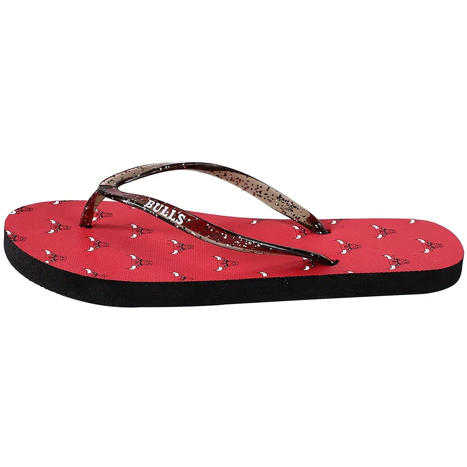 FOCO Chicago Bulls Women's Glitter Slides