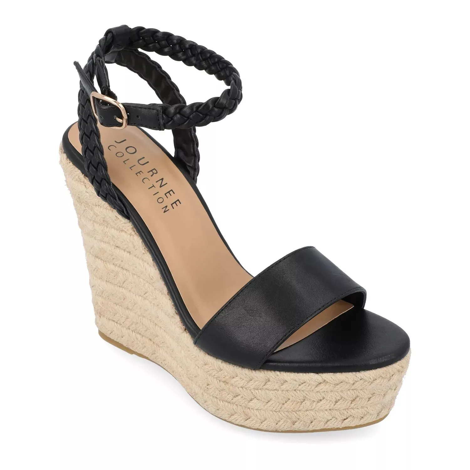 Journee Collection Andiah Journee Collection Women's Wedge Slides, Black