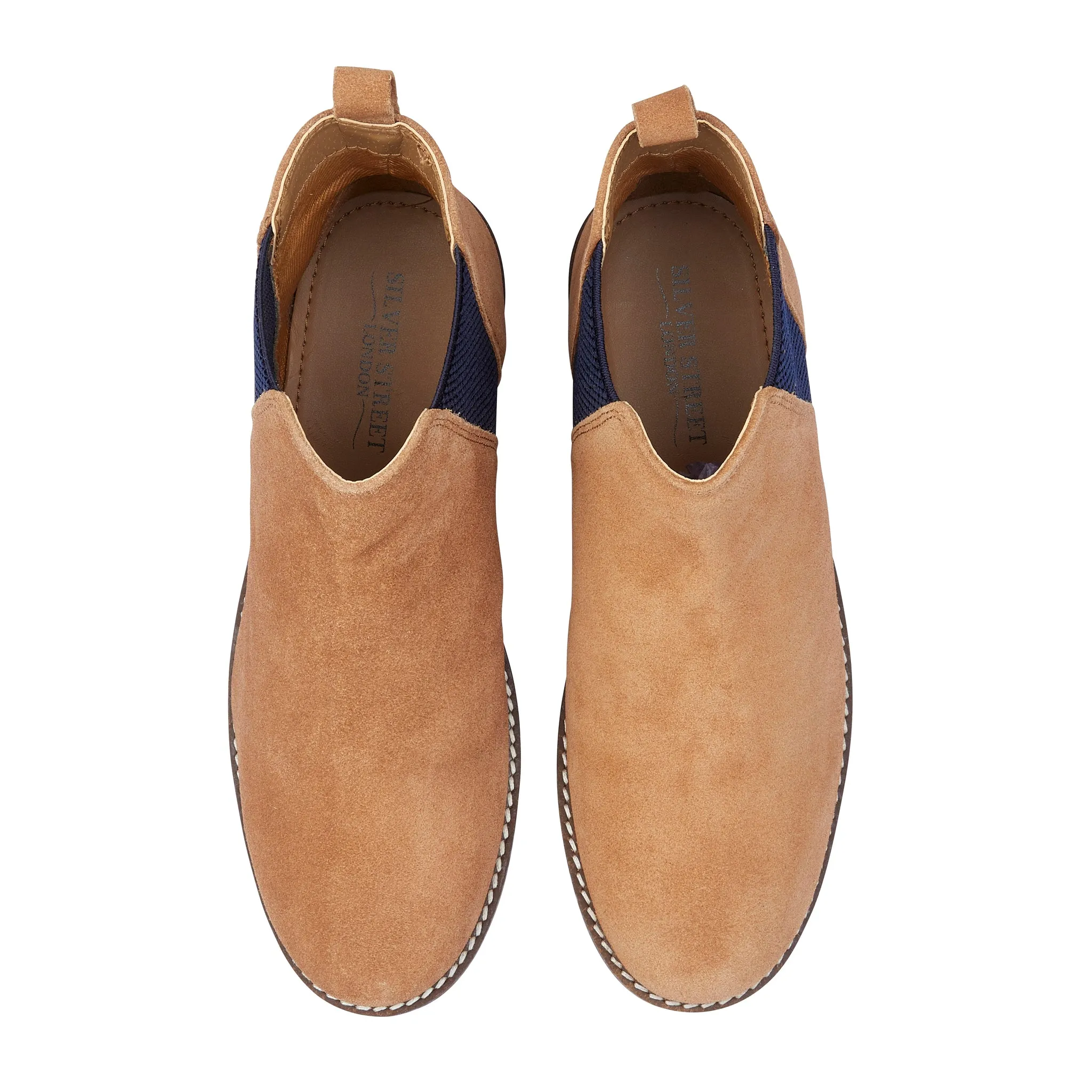 Juliet Suede Leather Chelsea Boot - Tan