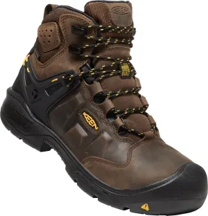 Keen Utility Mens Dover 6in WP Dark Earth/Black Leather Work Boots