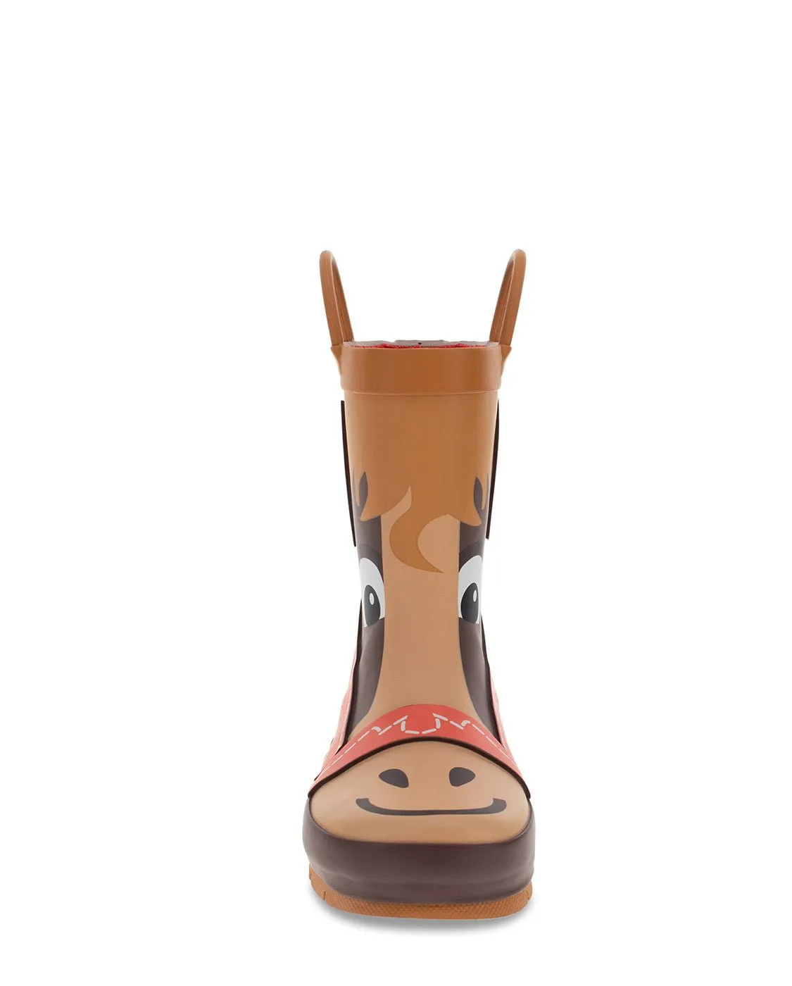 Kids Hayden Horse Rain Boot - Brown