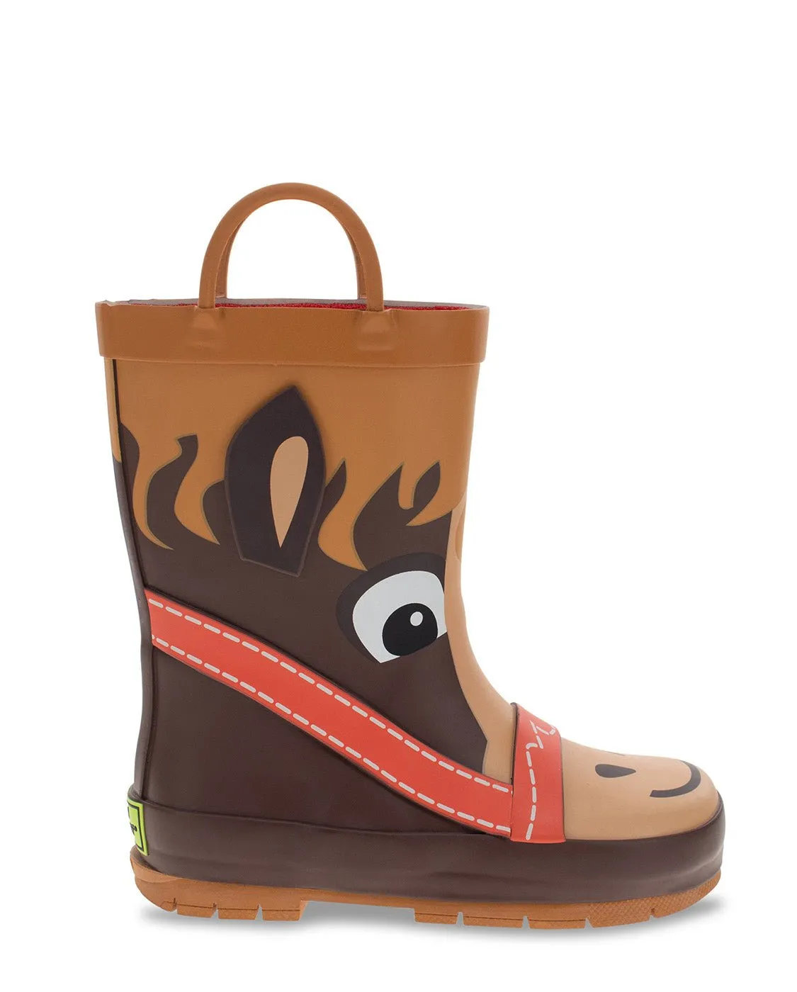 Kids Hayden Horse Rain Boot - Brown