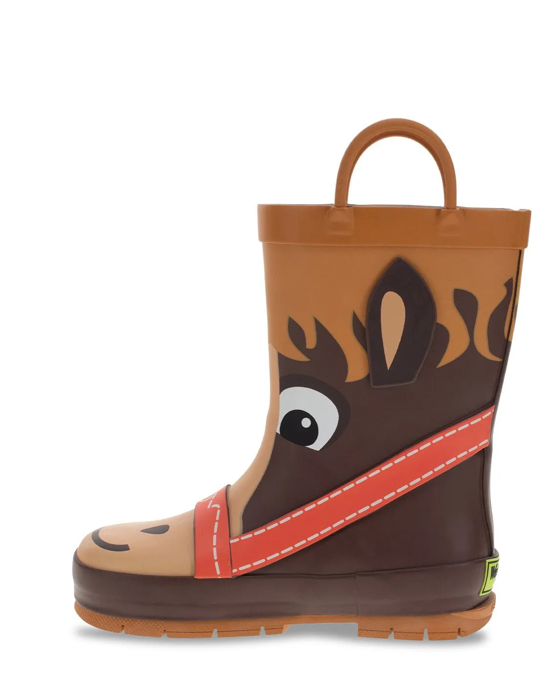 Kids Hayden Horse Rain Boot - Brown