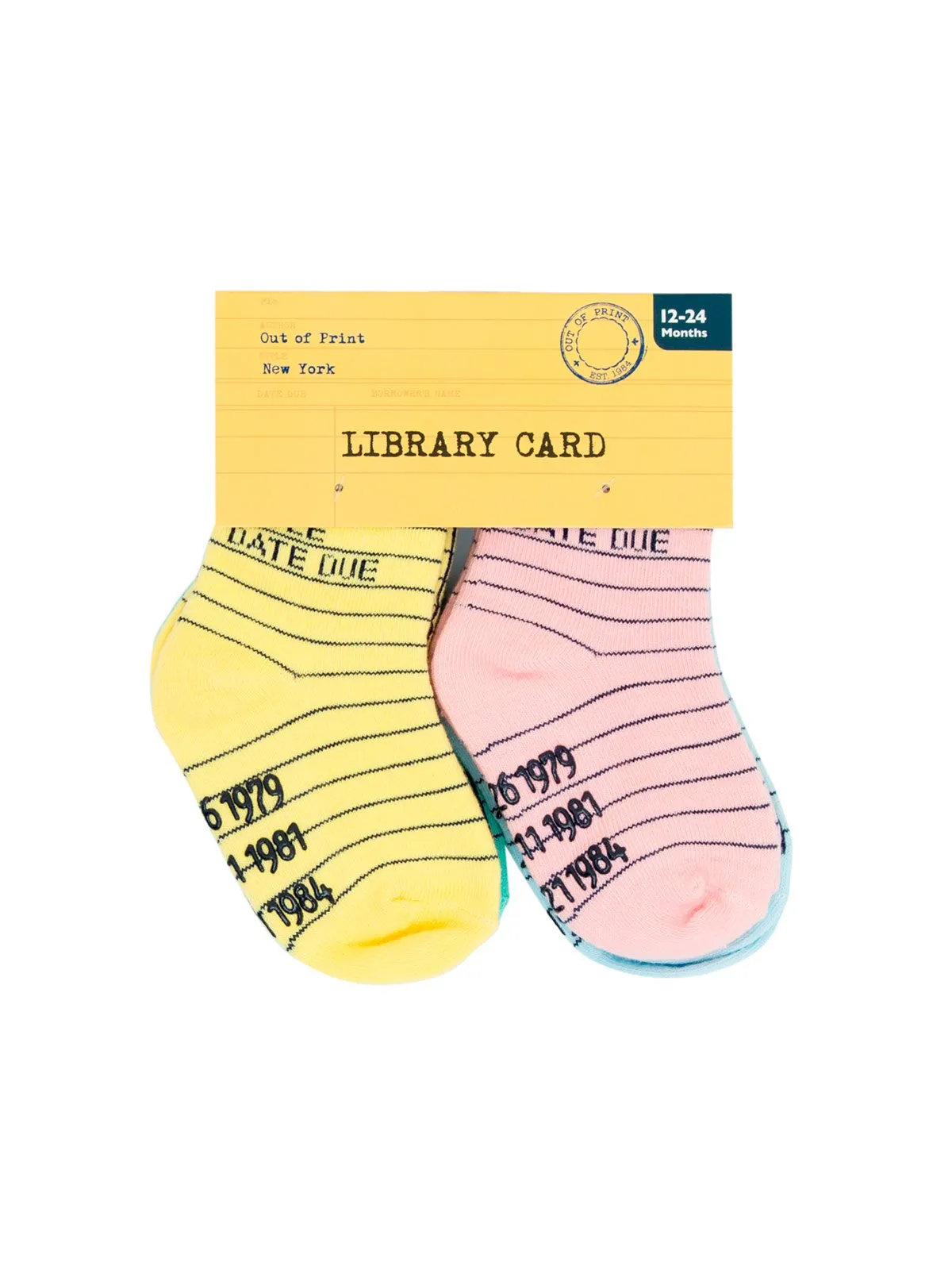 Kid's Library Card 4-Pack Socks