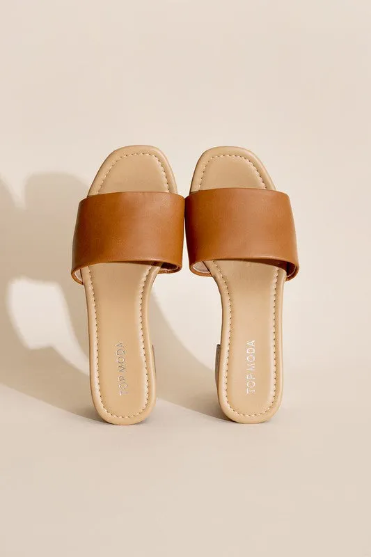 Lauren Slide Mule Heels