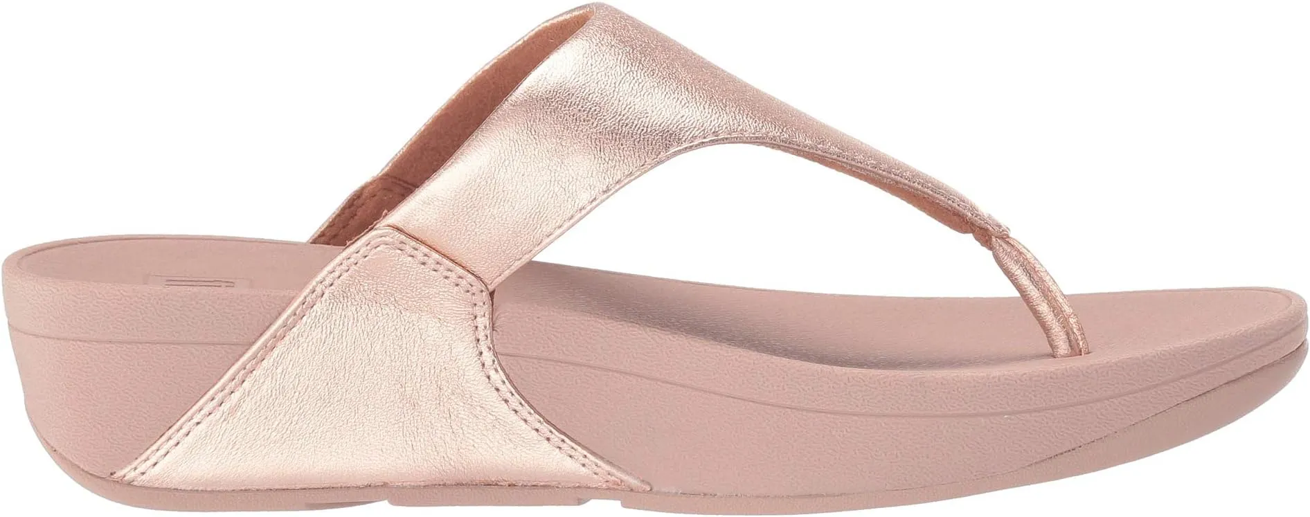 Lulu FitFlop Slides, Rose Gold