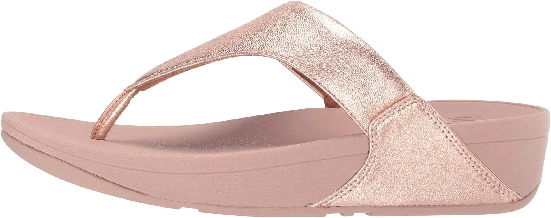 Lulu FitFlop Slides, Rose Gold