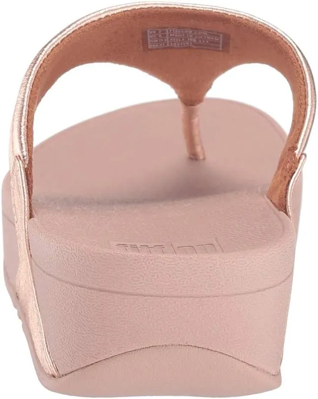 Lulu FitFlop Slides, Rose Gold