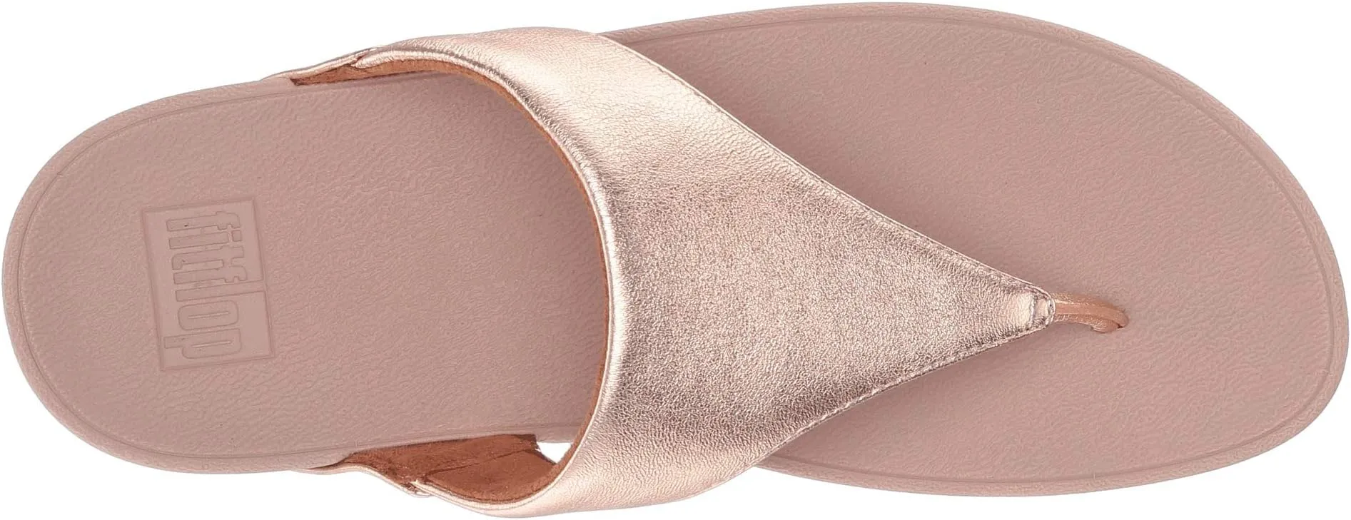 Lulu FitFlop Slides, Rose Gold