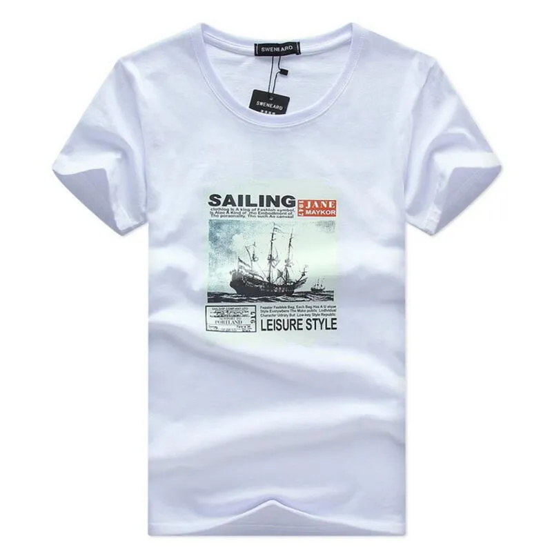 Men's Casual Cotton brand T-shirt