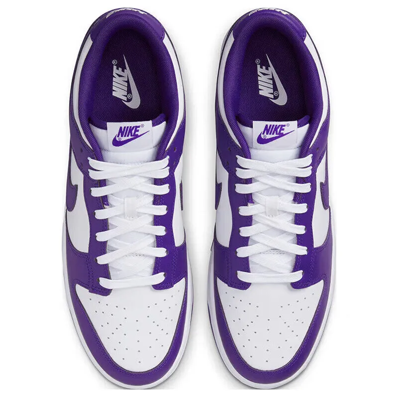 Men's sneakers Nike Dunk Low DD1 shock-absorbing and breathable, white / purple