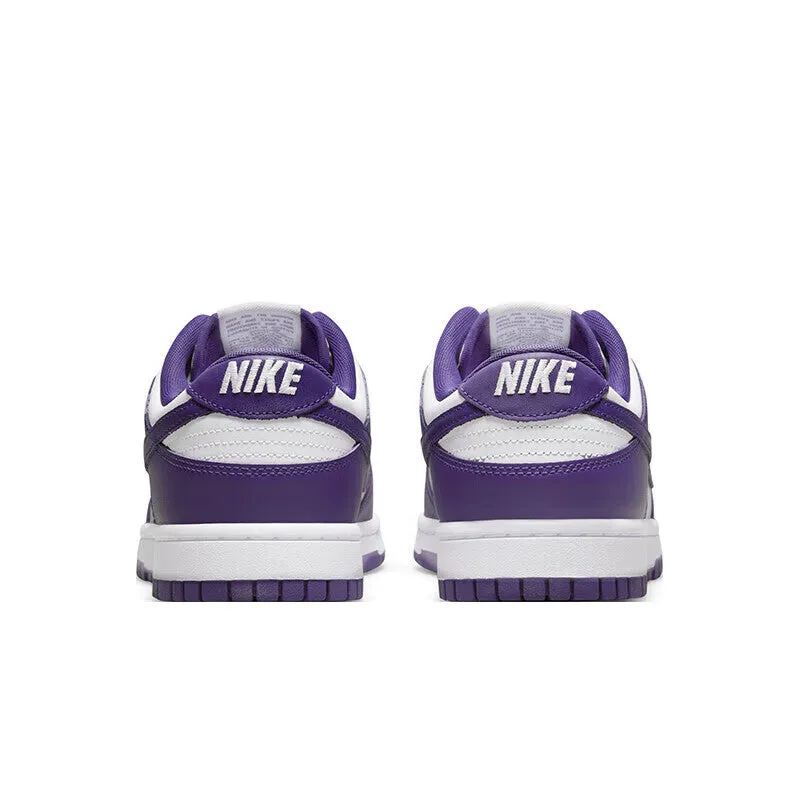 Men's sneakers Nike Dunk Low DD1 shock-absorbing and breathable, white / purple