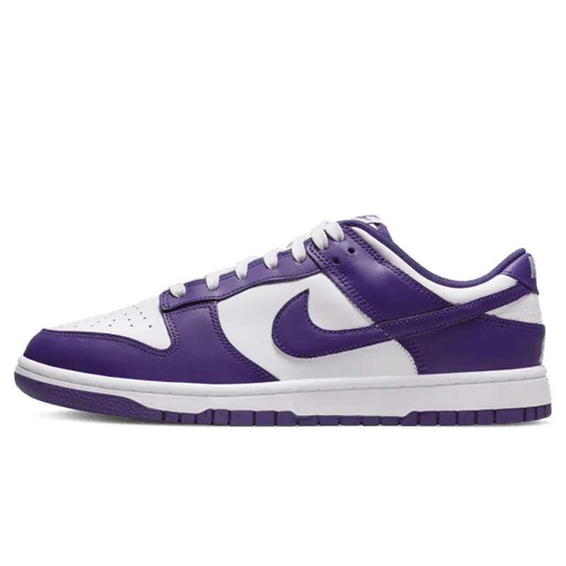 Men's sneakers Nike Dunk Low DD1 shock-absorbing and breathable, white / purple