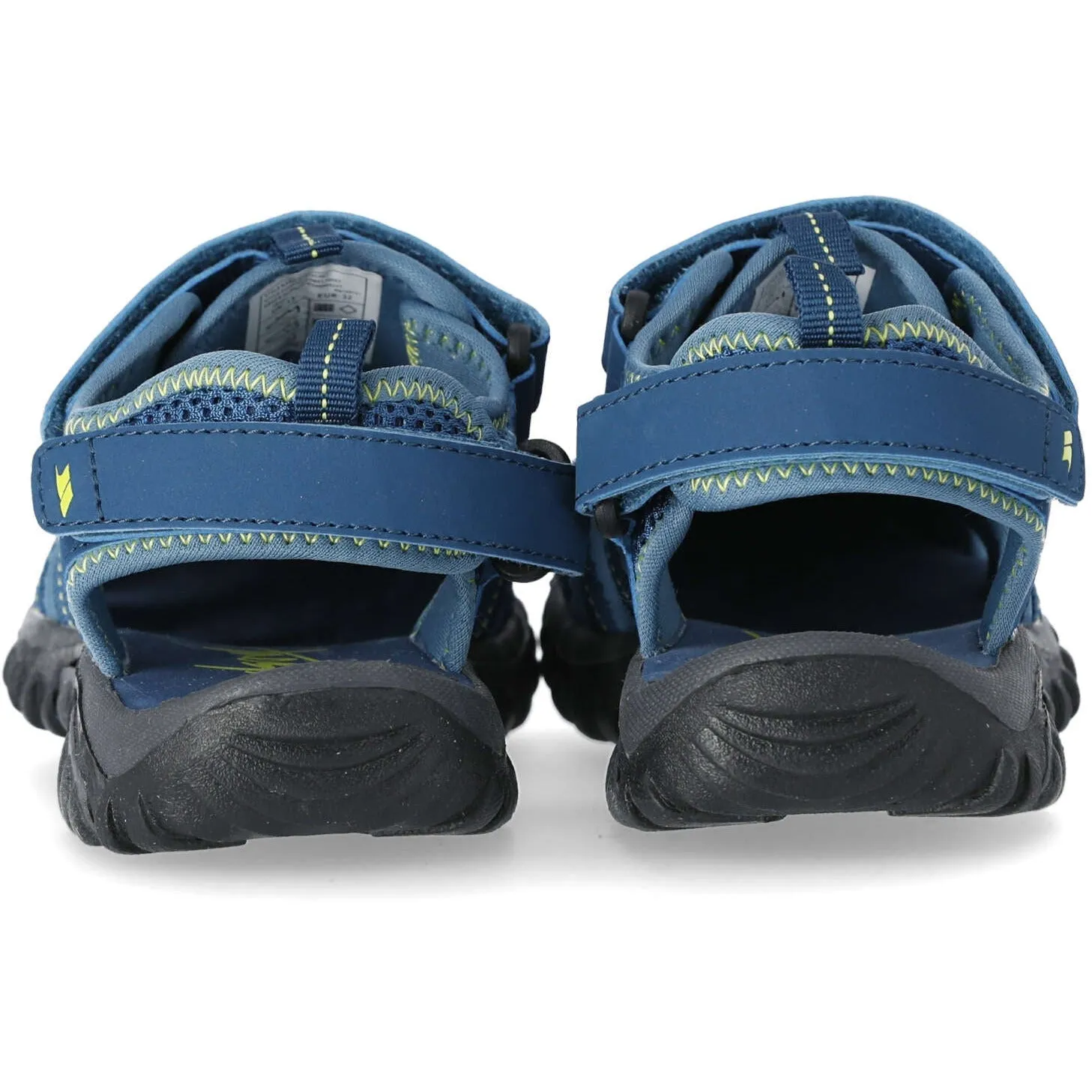 Nantucket Kids' Sandals in Navy / Kiwi