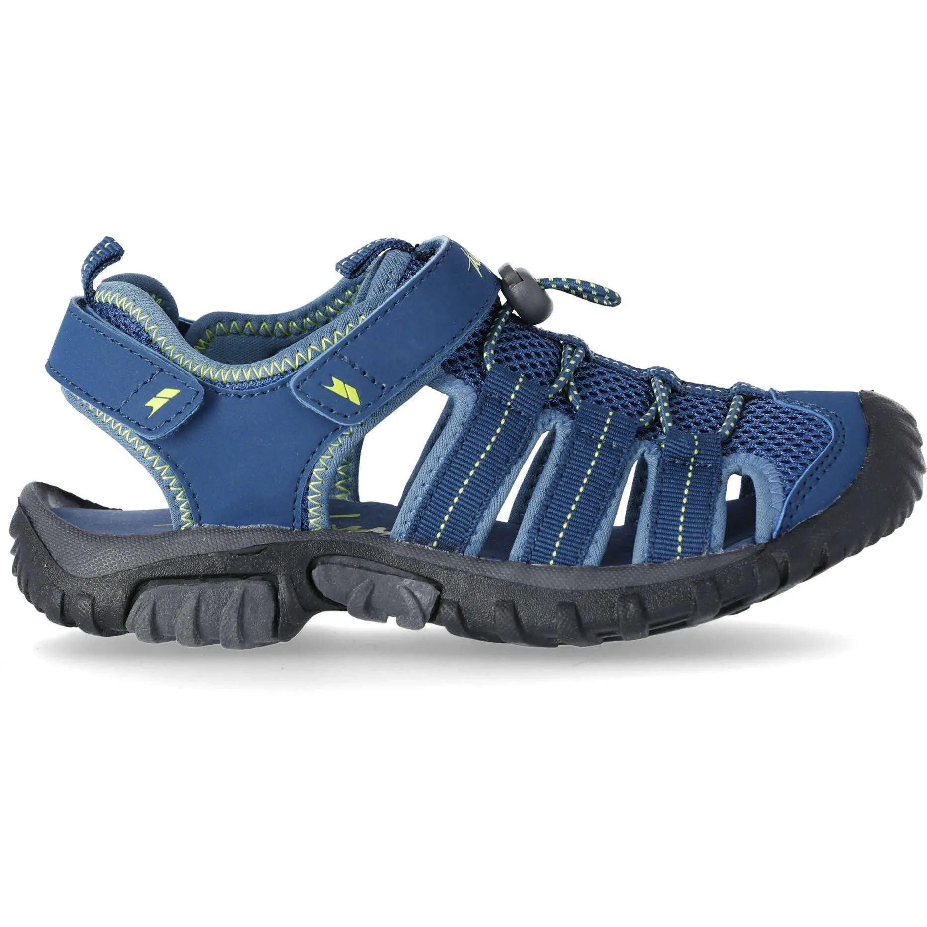 Nantucket Kids' Sandals in Navy / Kiwi