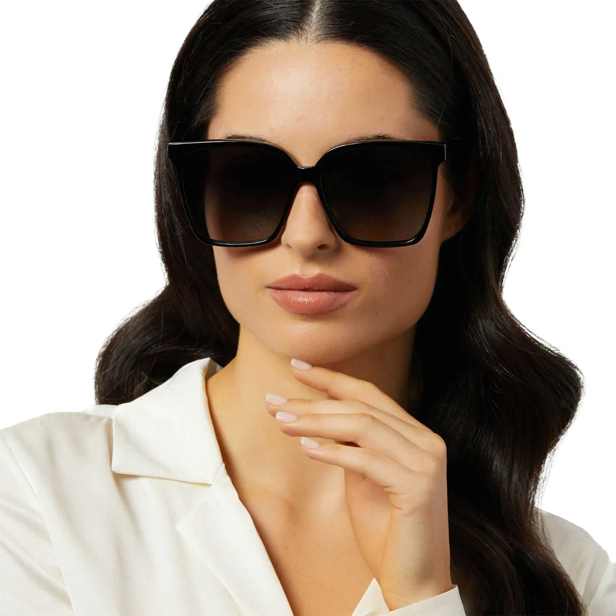 NAOMI - BLACK   GREY GRADIENT   POLARIZED SUNGLASSES