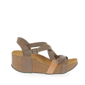 Plakton 275311 Brown Wedge Sandals