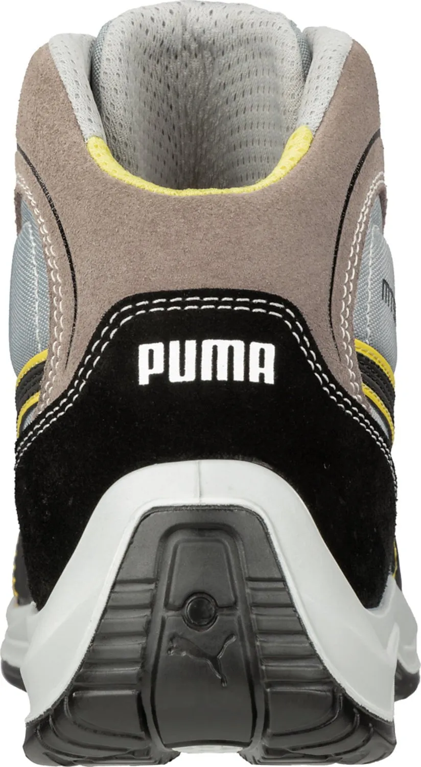 Puma Safety Black Mens Leather Touring Mid Moto CT Lace-Up Work Boots