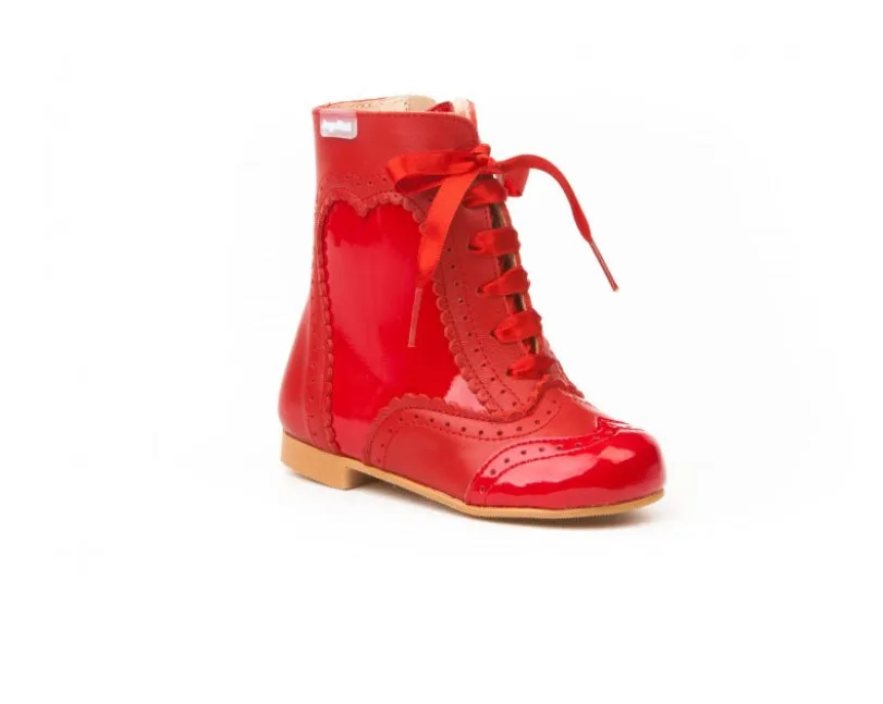 Red Leather Boots