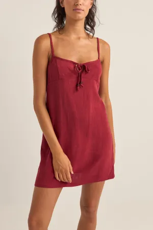 Seacoast Keyhole Slip Dress Sangria